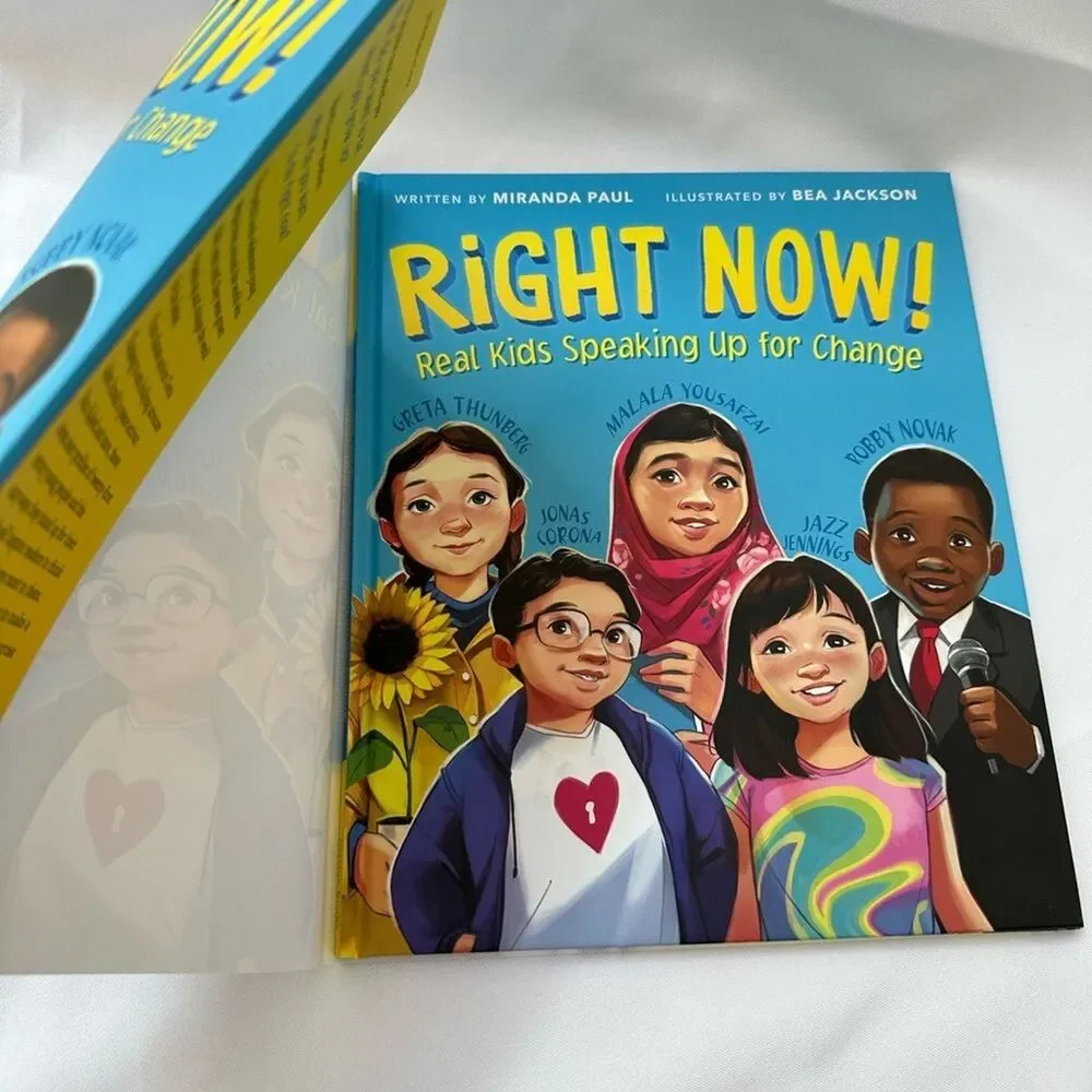 RiGHT NOW! Real Kids Speaking up for Change Book for Children Hardcover Like New